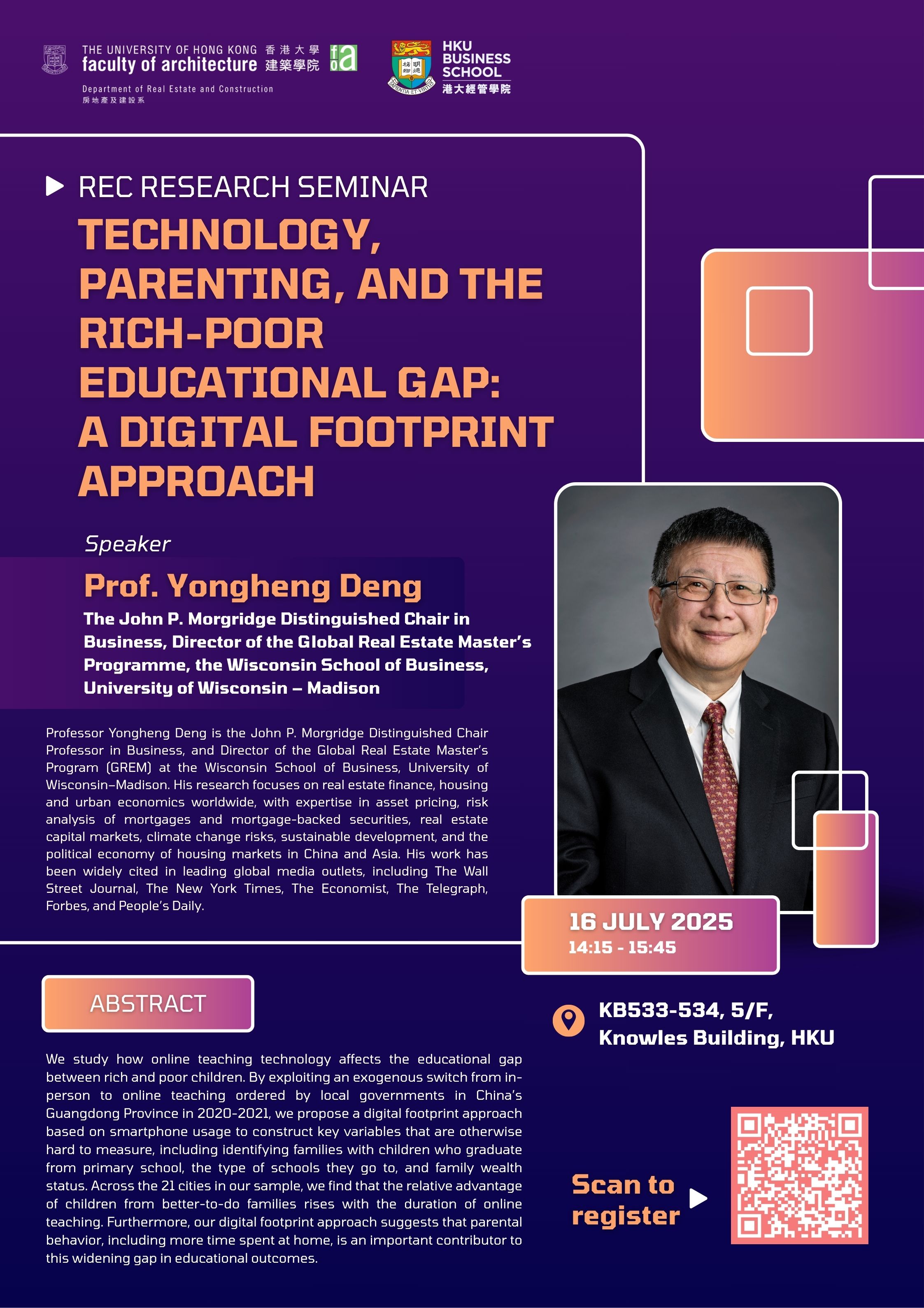 HKU Business School, Department of Real Estate and Construction